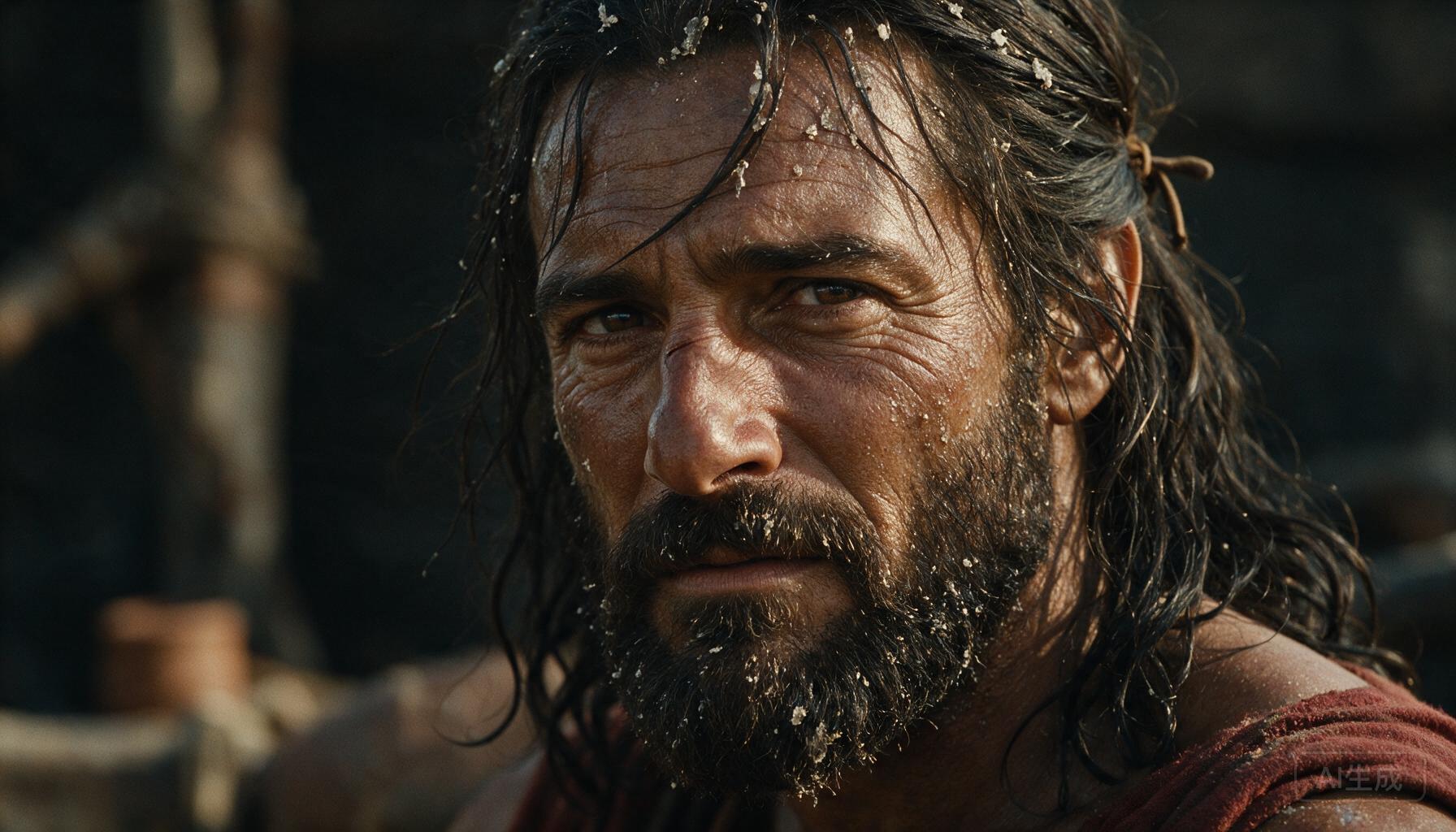 odysseus face closeup